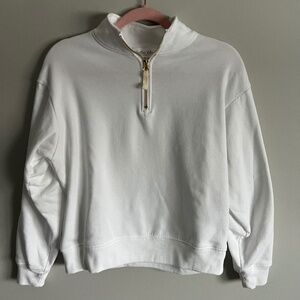 NWOT Womens Gold Zipper Pullover, Size Small